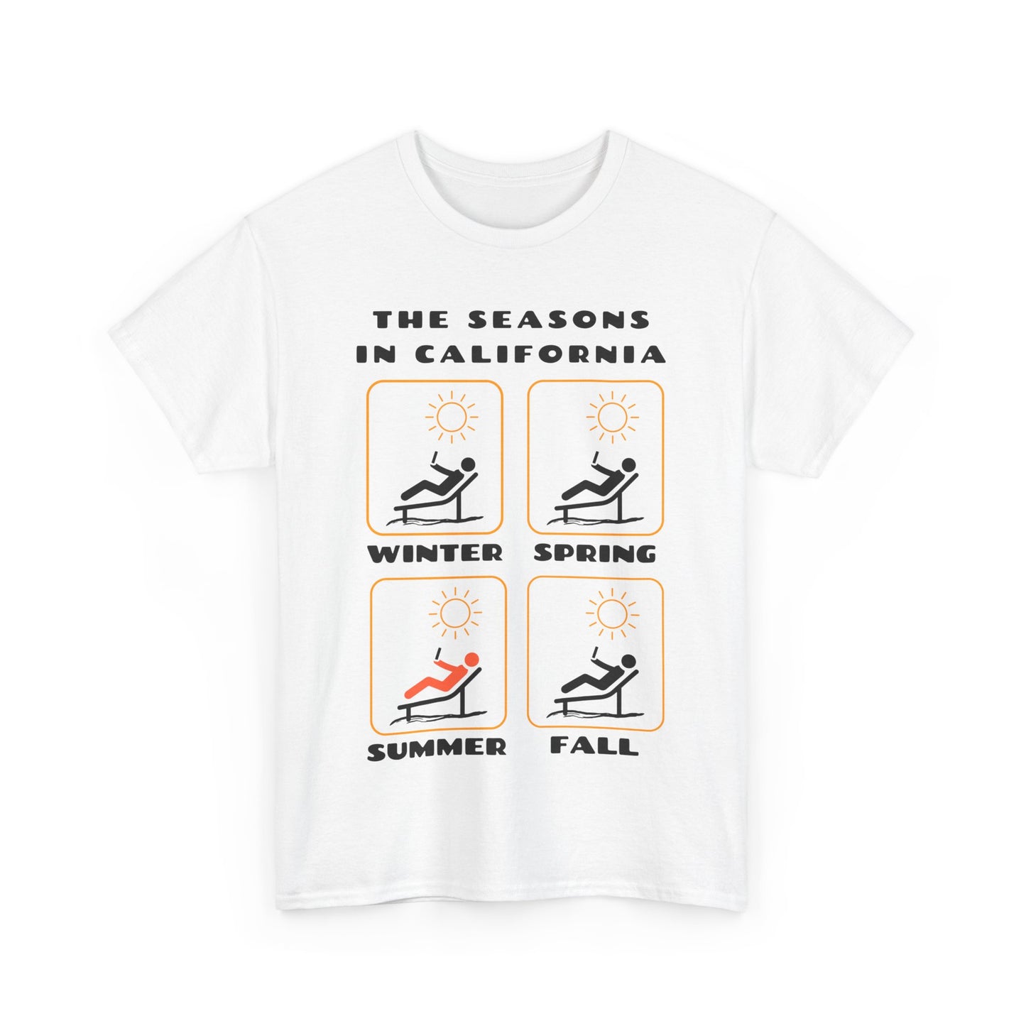 The Seasons in California Tee | Funny California Graphic T-Shirt