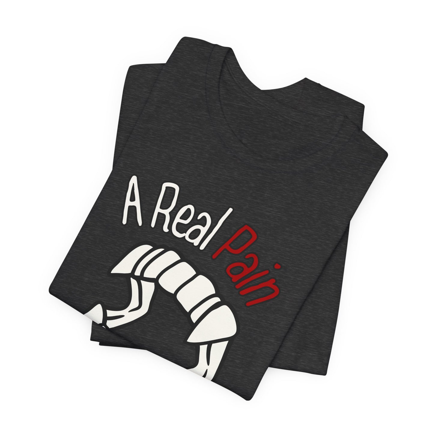 "A Real Pain in the Neck" Tee | Witty Halloween Vampire Teeth Graphic T-Shirt