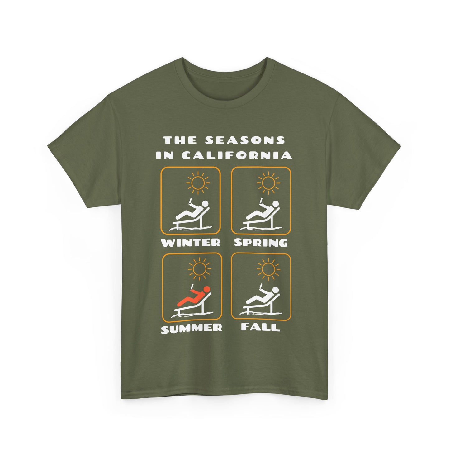 The Seasons in California Tee | Funny California Graphic T-Shirt