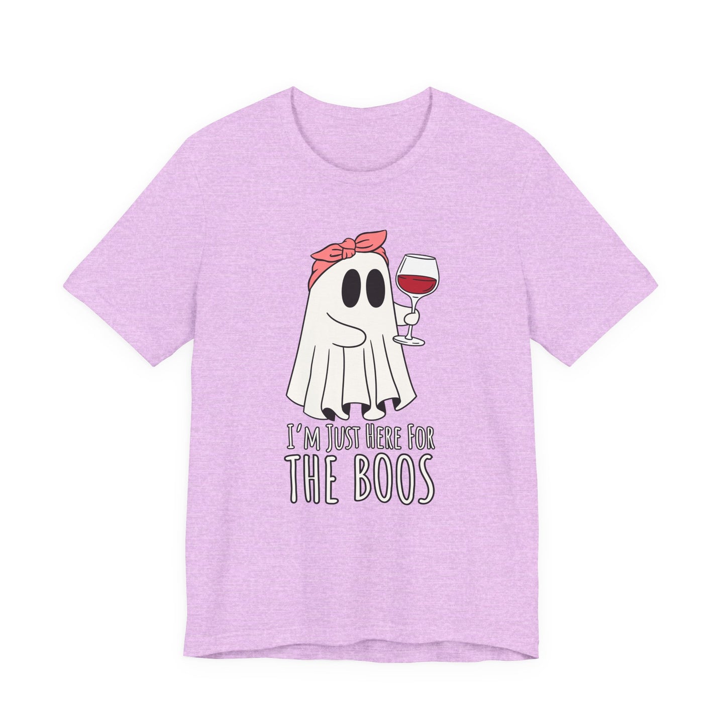 "I'm Just Here for the Boos" Tee | Women's Funny Halloween Graphic T-Shirt