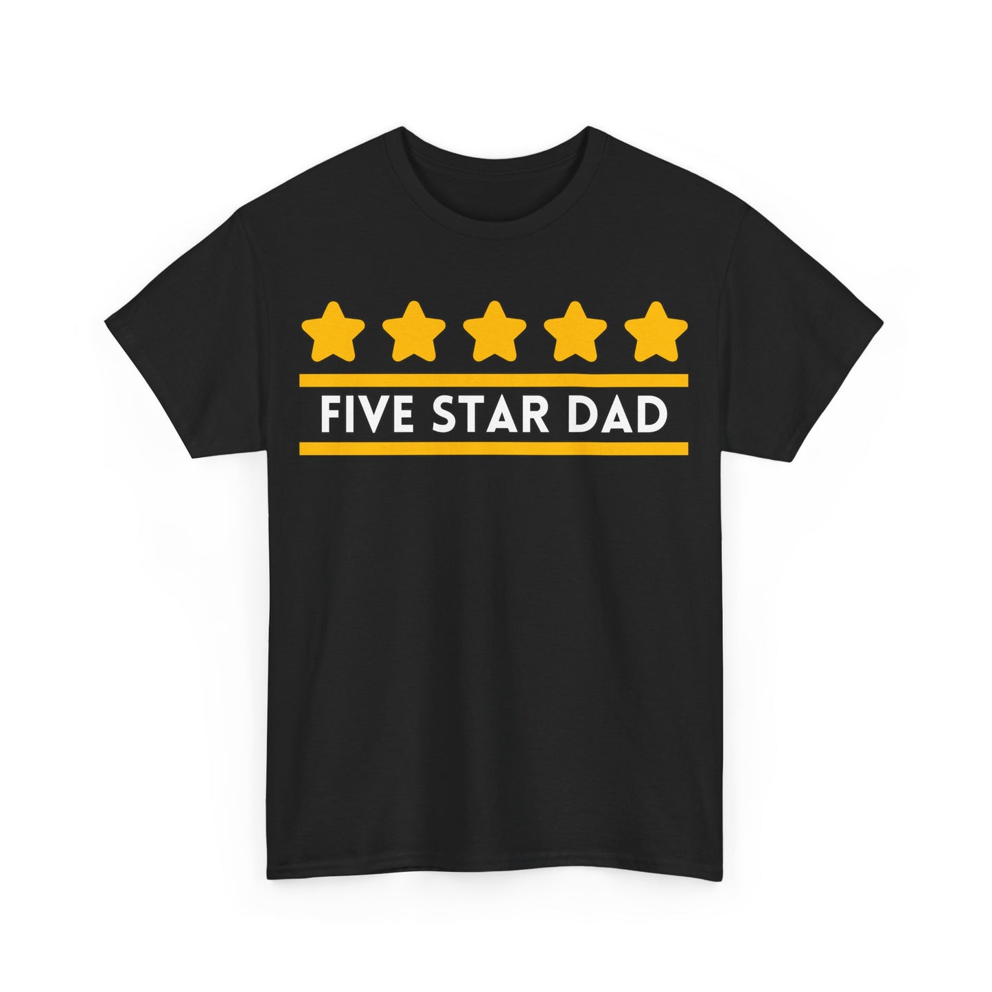 Five Star Dad Tee | Great Dad Graphic T-Shirt