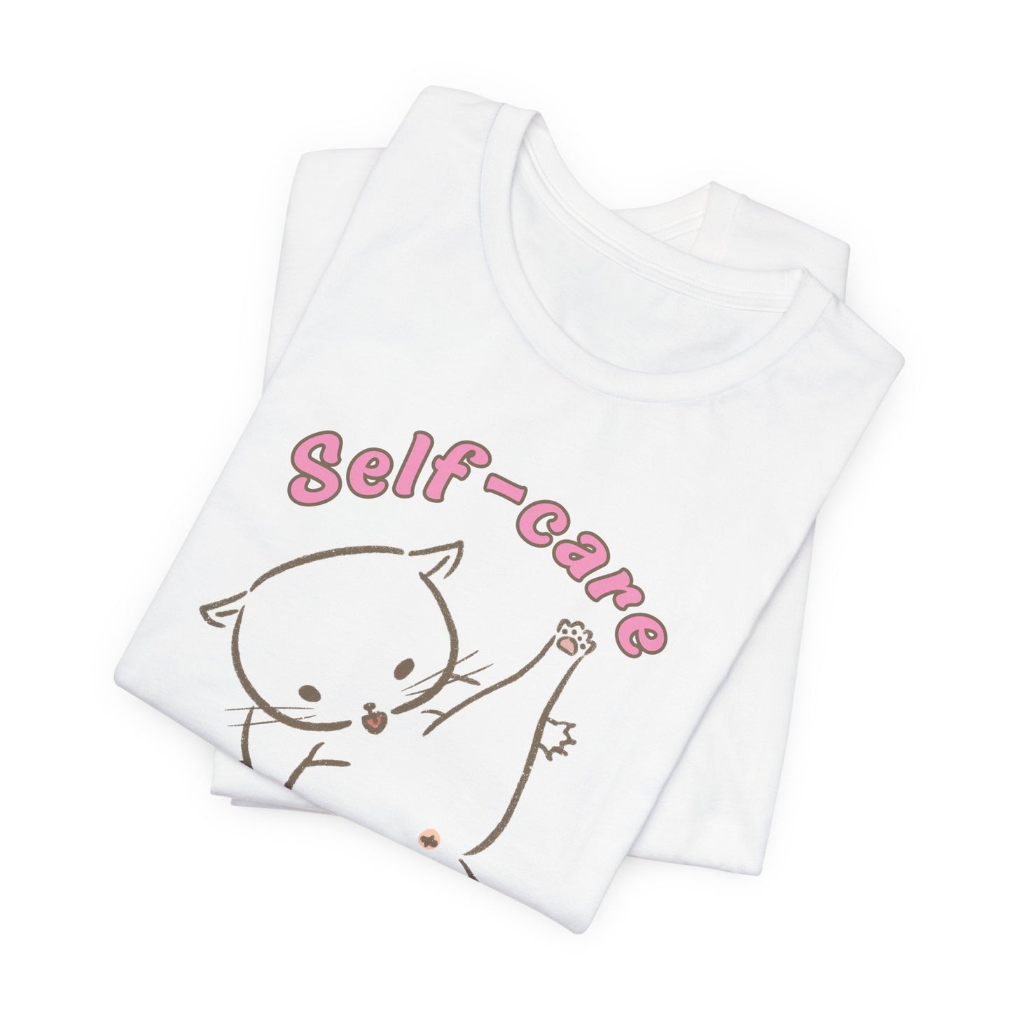 Self-Care Guru Tee | Funny Cat Graphic T-Shirt