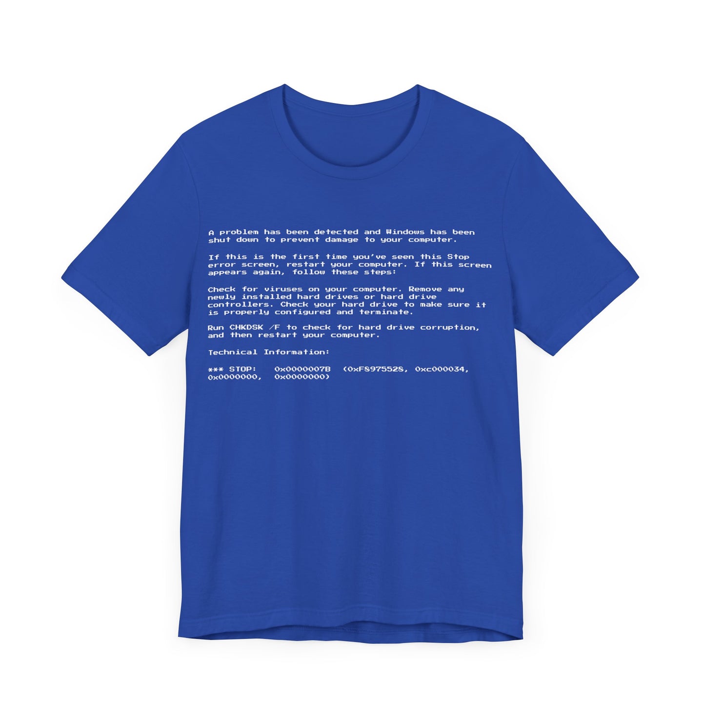 BSoD Tee | Tech Support Graphic T-Shirt