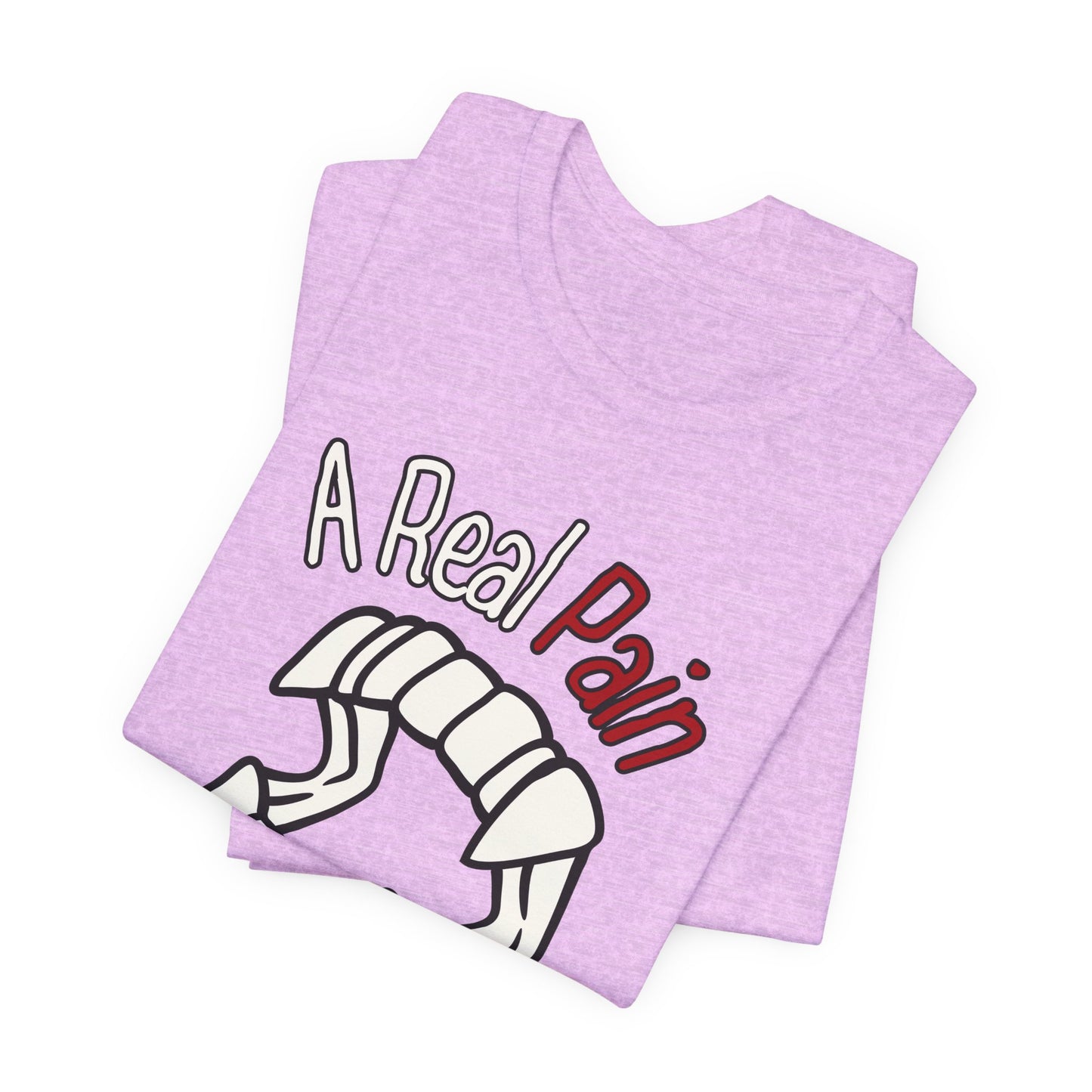 "A Real Pain in the Neck" Tee | Witty Halloween Vampire Teeth Graphic T-Shirt