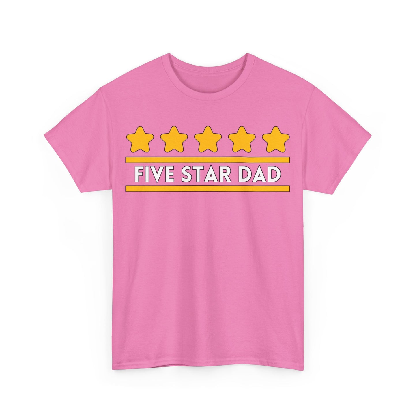 Five Star Dad Tee | Great Dad Graphic T-Shirt