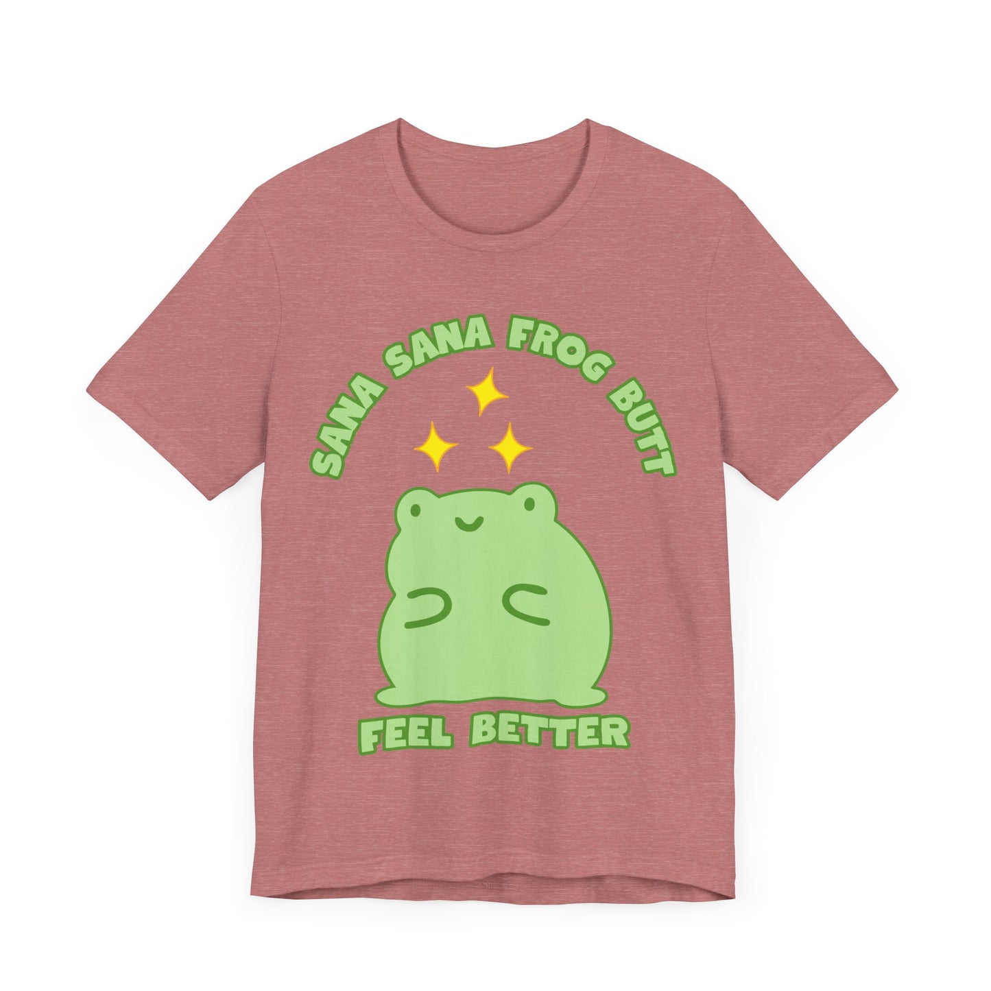 Sana Sana Frog Butt Tee | Silly Saying Graphic T-Shirt