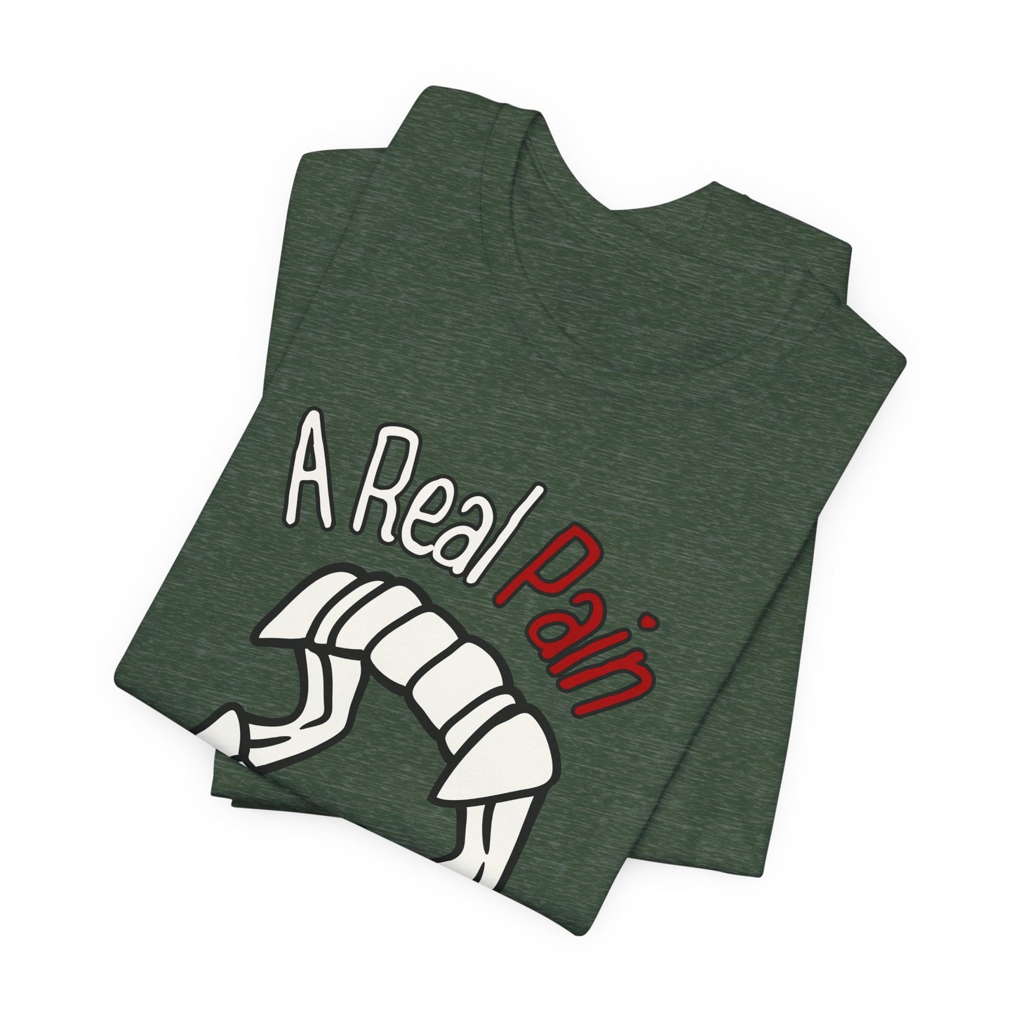 "A Real Pain in the Neck" Tee | Witty Halloween Vampire Teeth Graphic T-Shirt