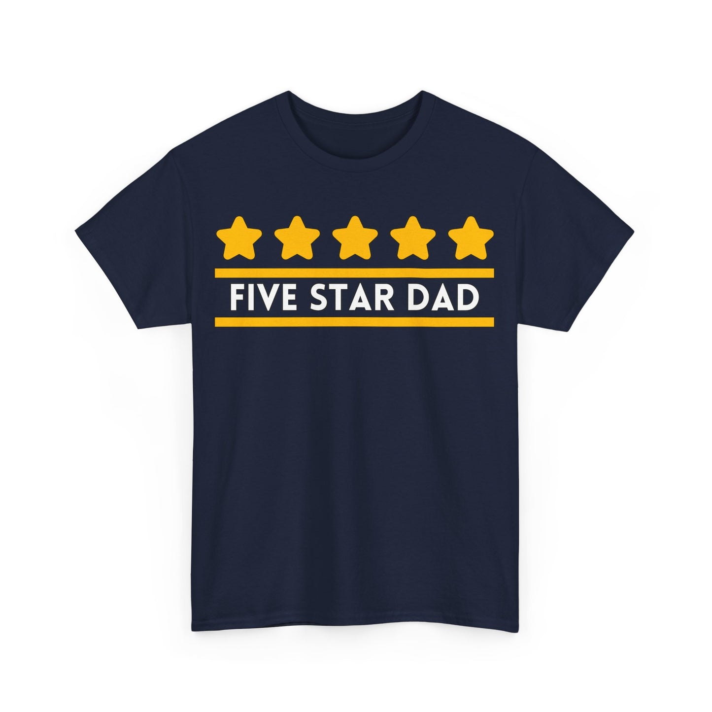 Five Star Dad Tee | Great Dad Graphic T-Shirt