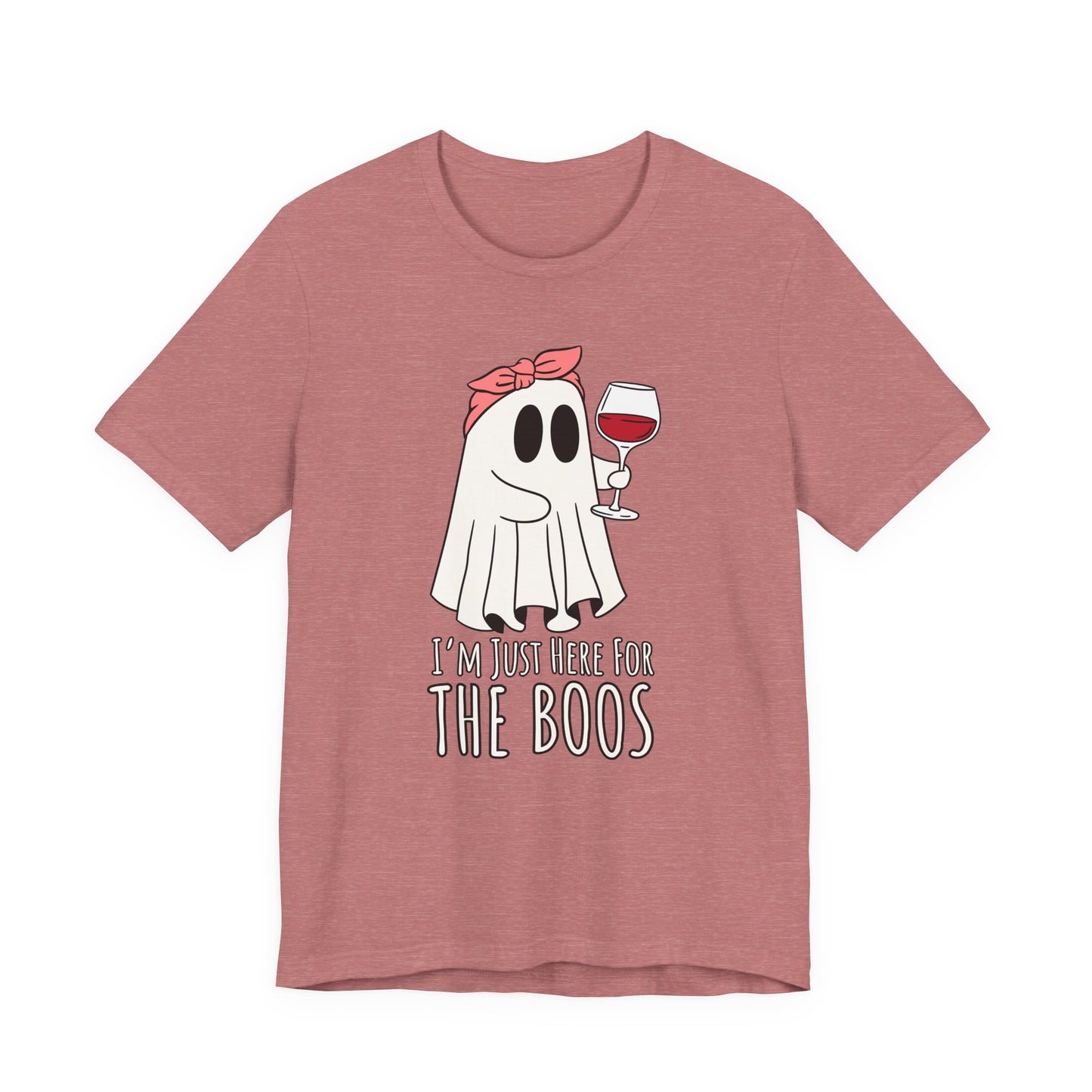 "I'm Just Here for the Boos" Tee | Women's Funny Halloween Graphic T-Shirt
