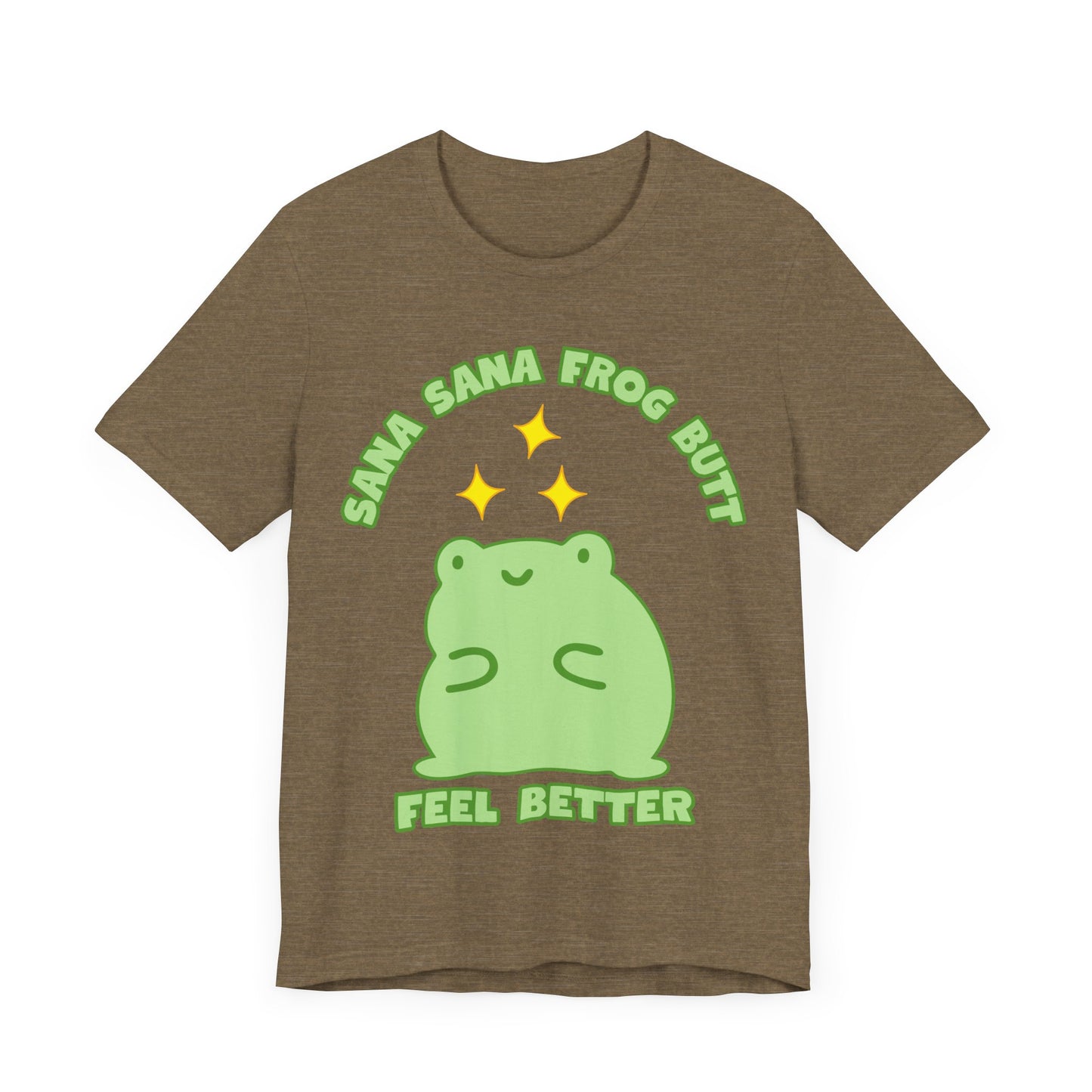 Sana Sana Frog Butt Tee | Silly Saying Graphic T-Shirt