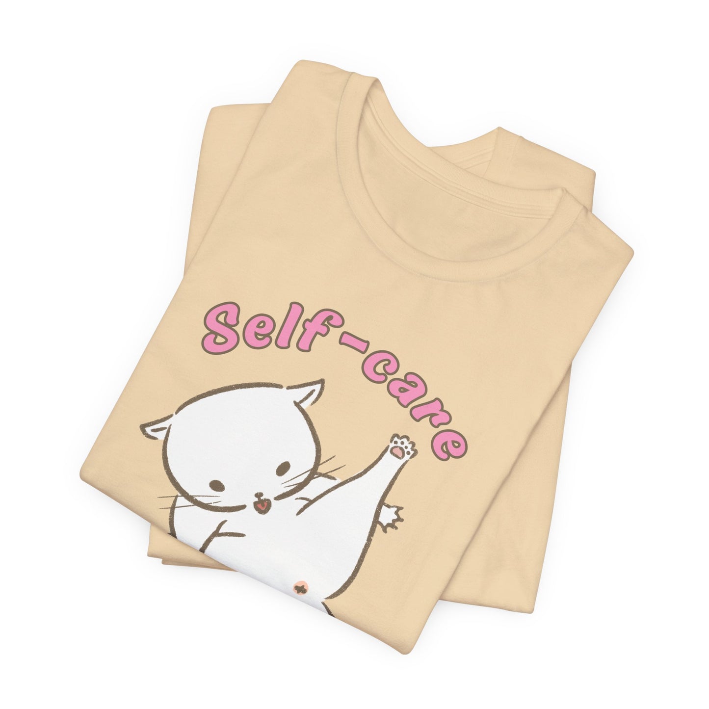 Self-Care Guru Tee | Funny Cat Graphic T-Shirt