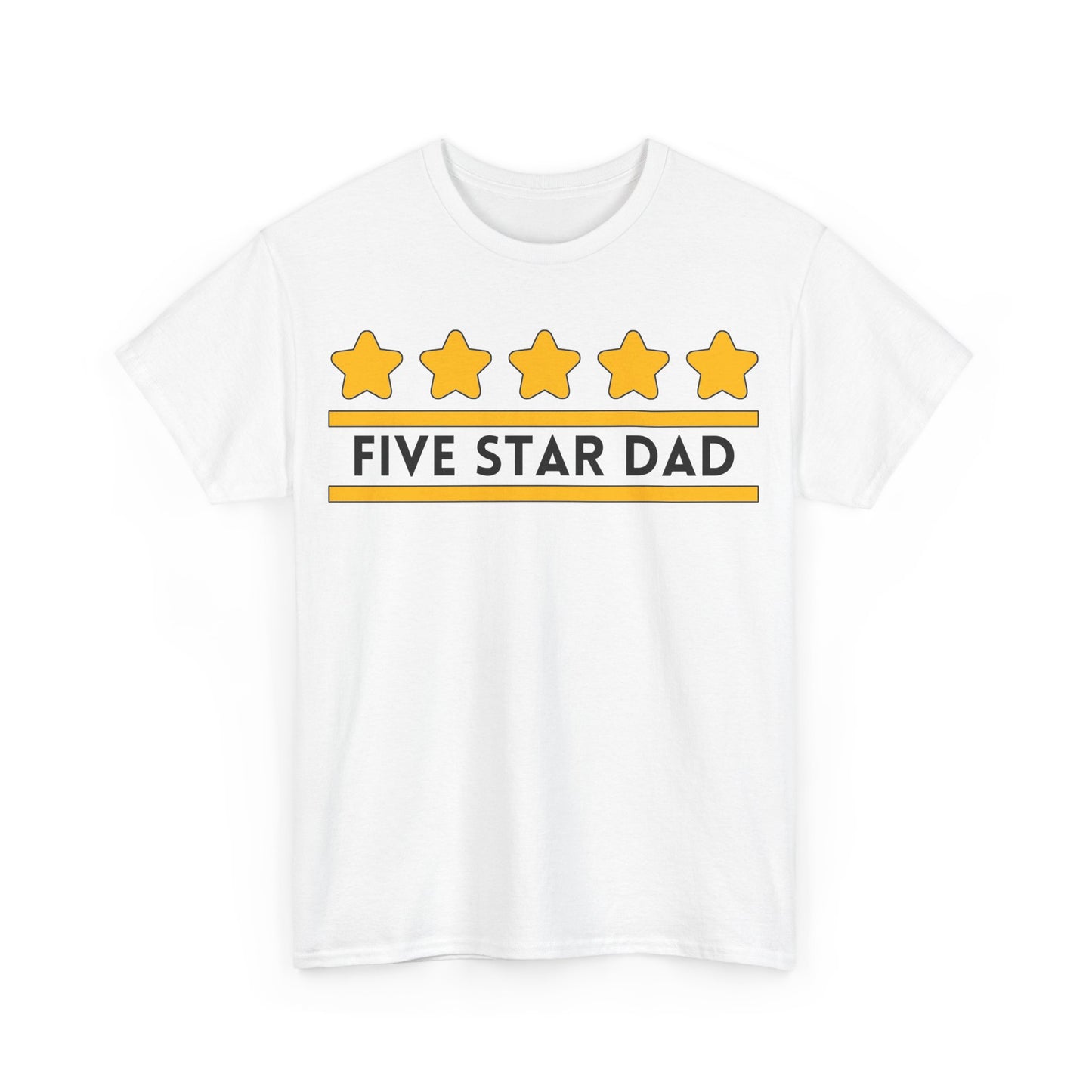Five Star Dad Tee | Great Dad Graphic T-Shirt