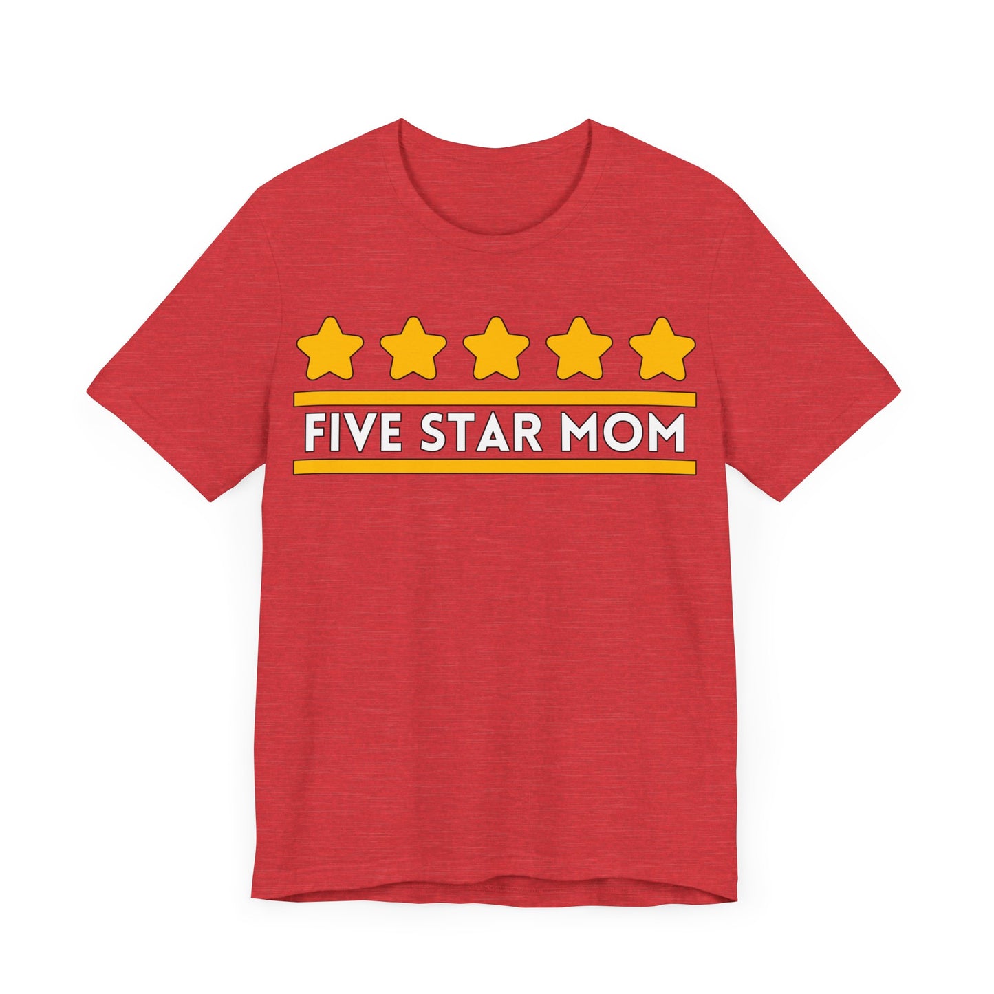 Five Star Mom Tee | Best Mom Graphic T-Shirt