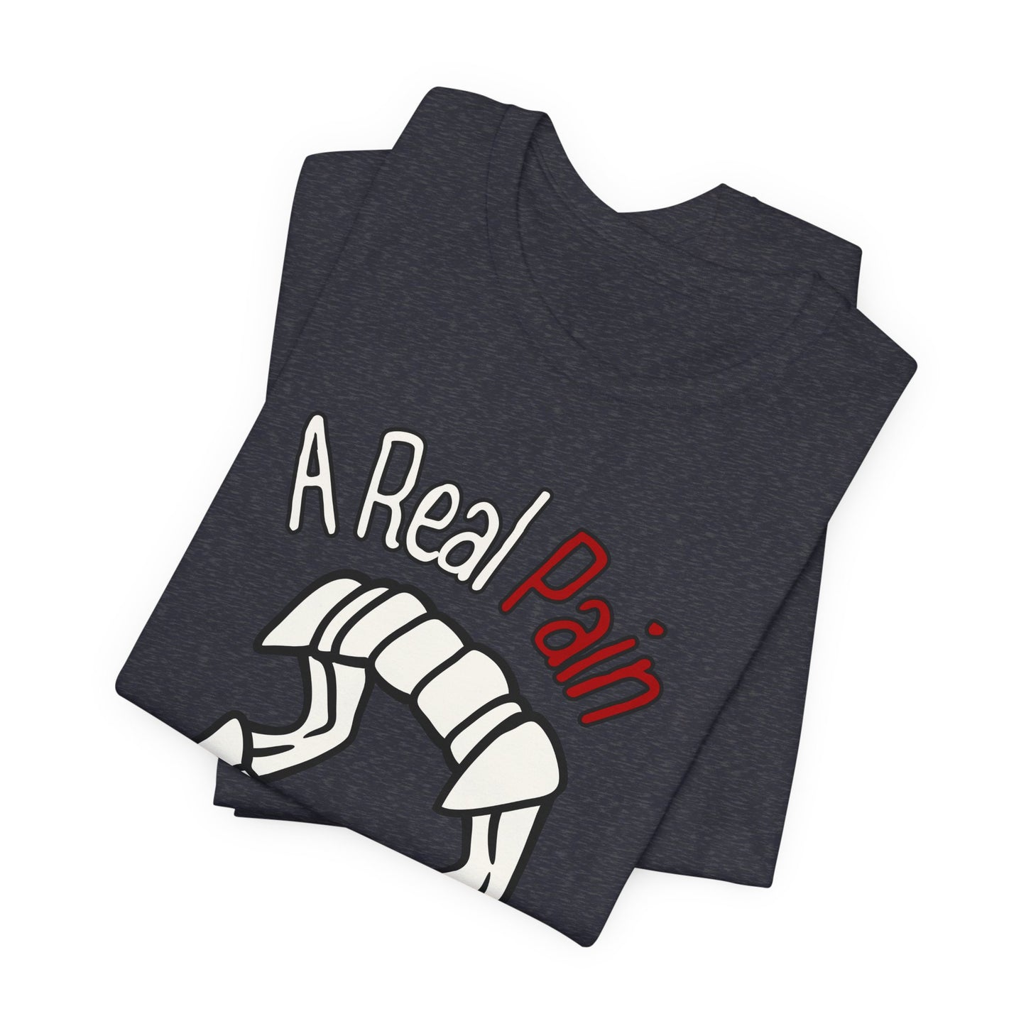 "A Real Pain in the Neck" Tee | Witty Halloween Vampire Teeth Graphic T-Shirt