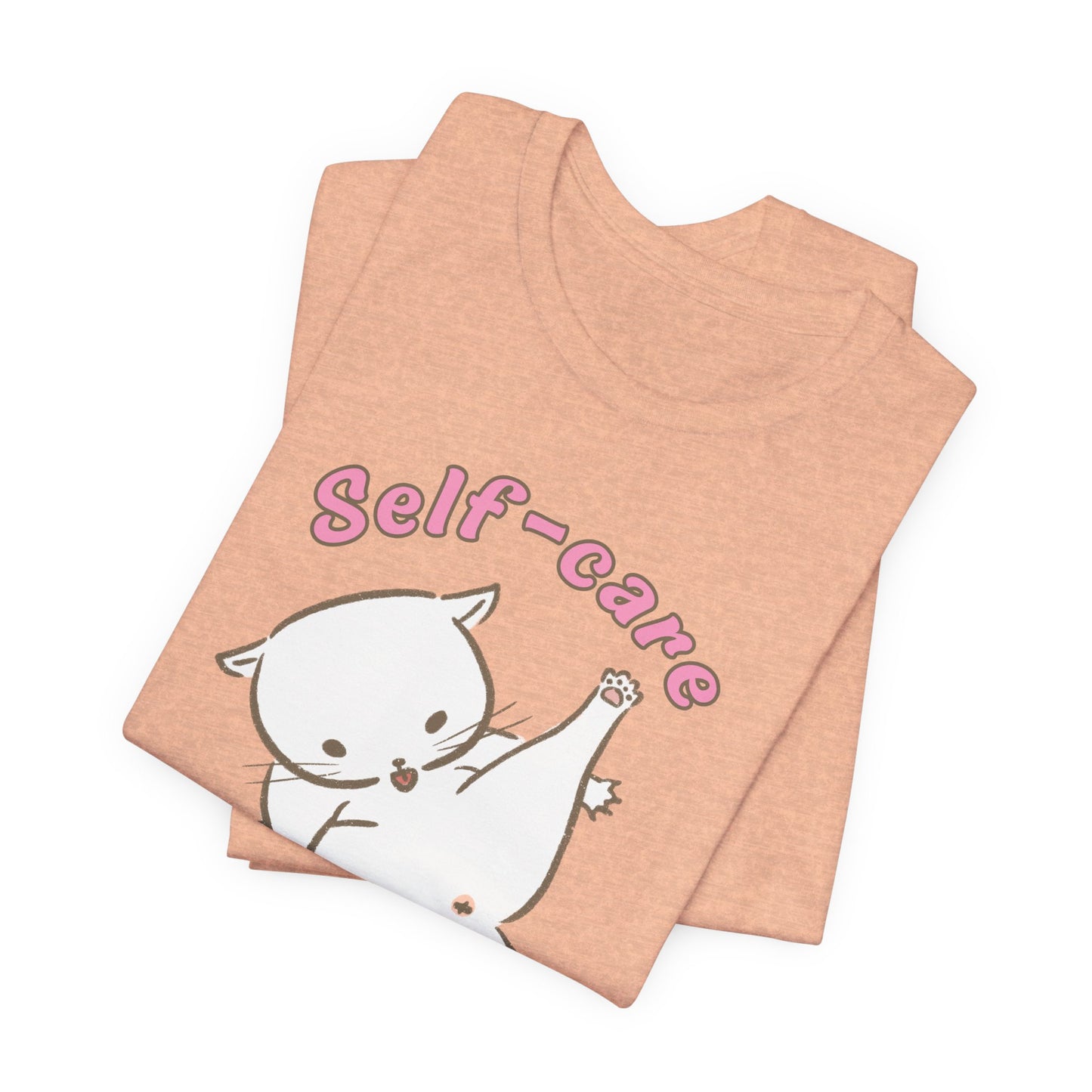Self-Care Guru Tee | Funny Cat Graphic T-Shirt