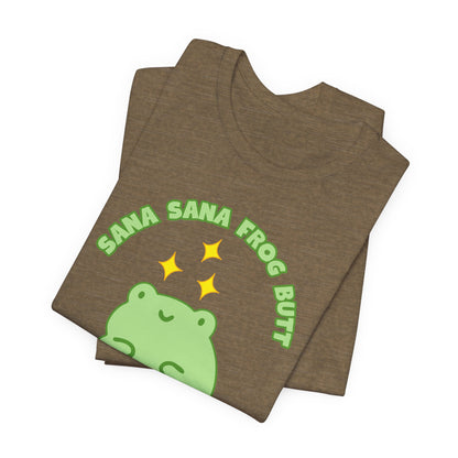 Sana Sana Frog Butt Tee | Silly Saying Graphic T-Shirt