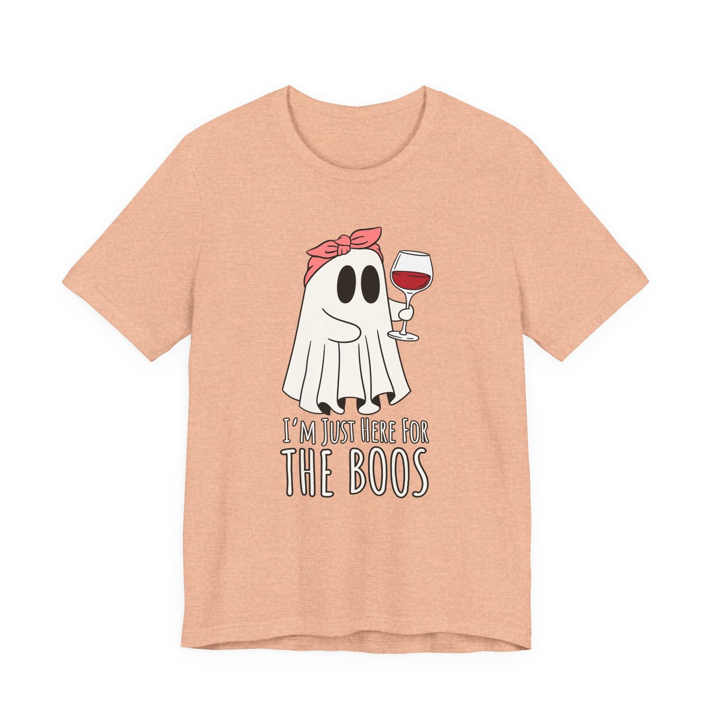 "I'm Just Here for the Boos" Tee | Women's Funny Halloween Graphic T-Shirt
