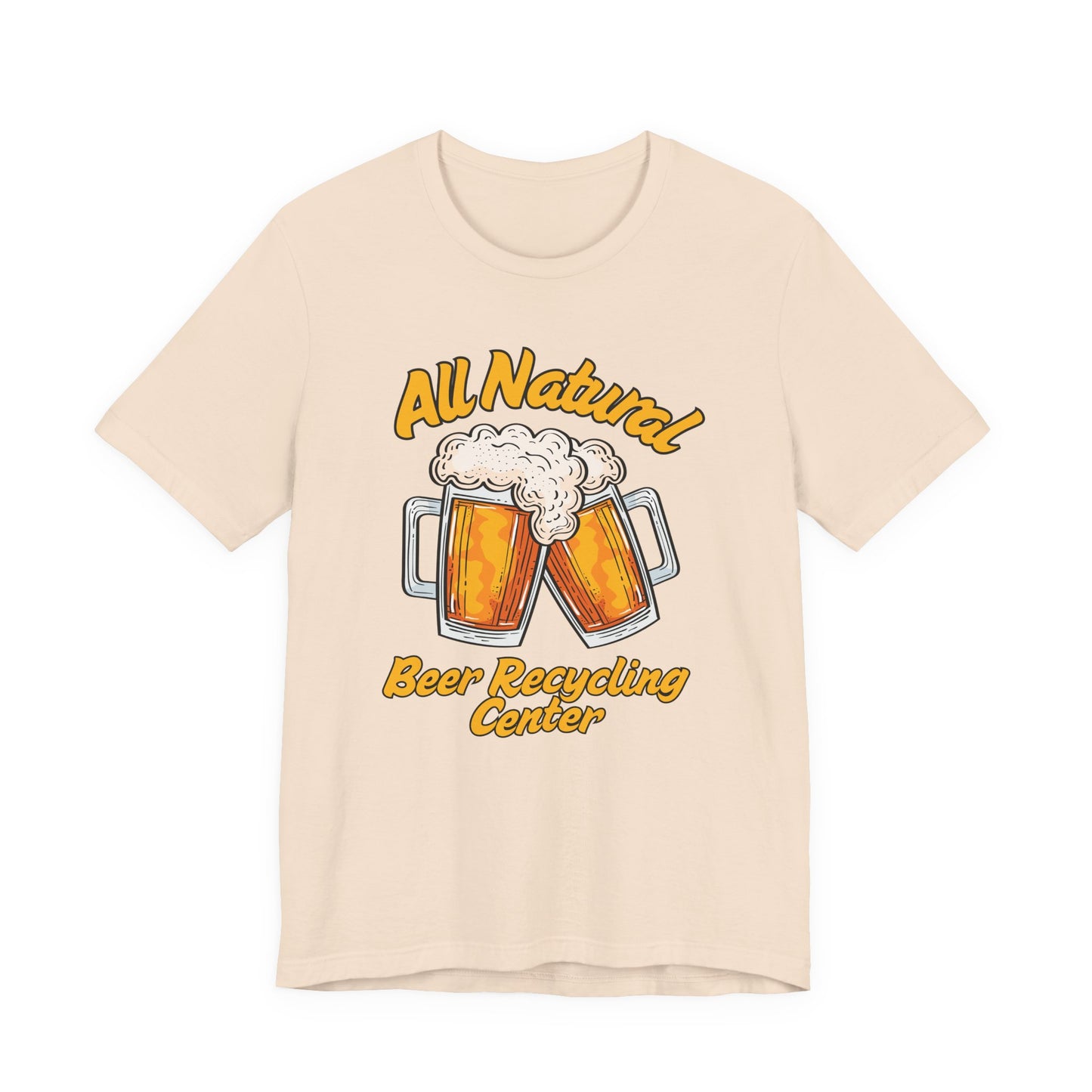 All Natural Beer Recycling Center Tee | Funny Beer Graphic T-Shirt