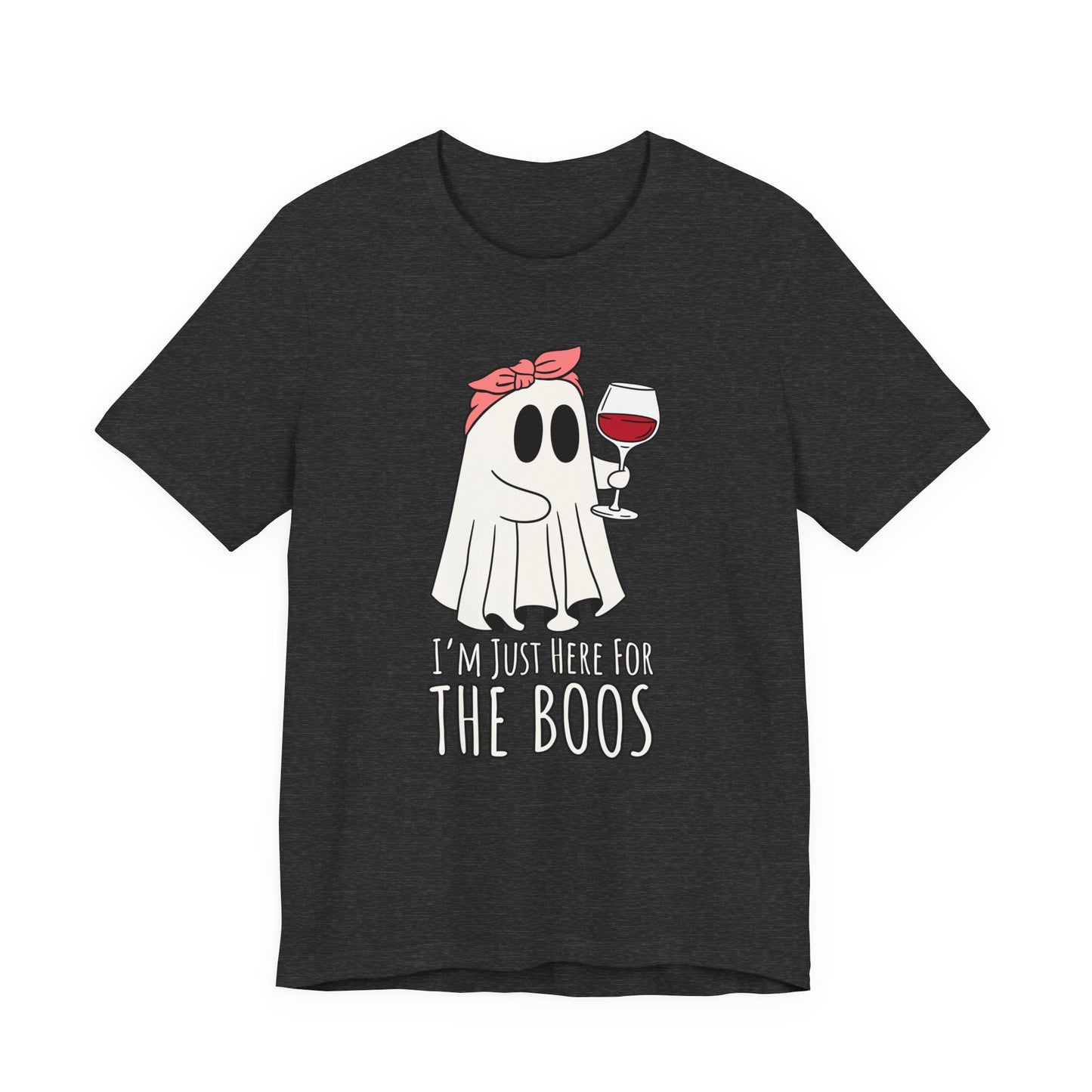 "I'm Just Here for the Boos" Tee | Women's Funny Halloween Graphic T-Shirt