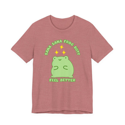 Sana Sana Frog Butt Tee | Silly Saying Graphic T-Shirt
