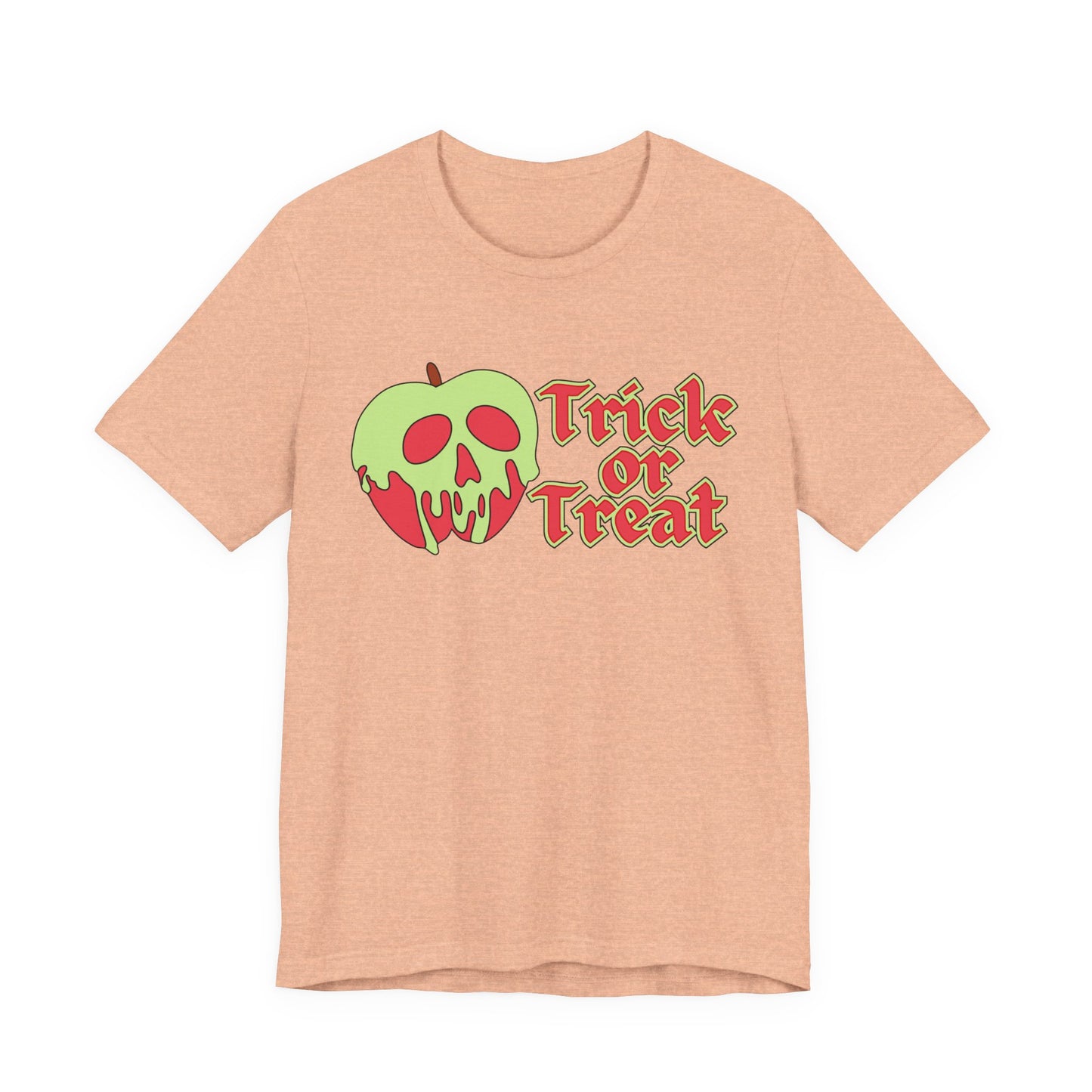 "Trick or Treat" Tee | Halloween Themed Apple Skull Graphic T-Shirt