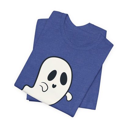 "Hey, Boo!" Ghost Tee | Cute Halloween Graphic T-Shirt