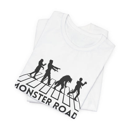 "Monster Road" Tee | Halloween Themed Rock Band Graphic T-Shirt