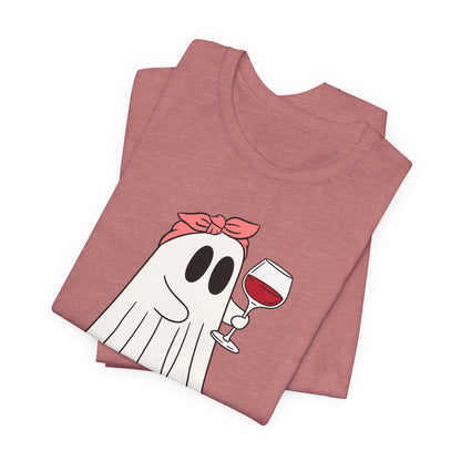 "I'm Just Here for the Boos" Tee | Women's Funny Halloween Graphic T-Shirt