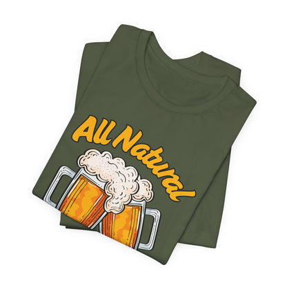 All Natural Beer Recycling Center Tee | Funny Beer Graphic T-Shirt