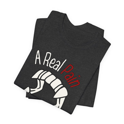 "A Real Pain in the Neck" Tee | Witty Halloween Vampire Teeth Graphic T-Shirt