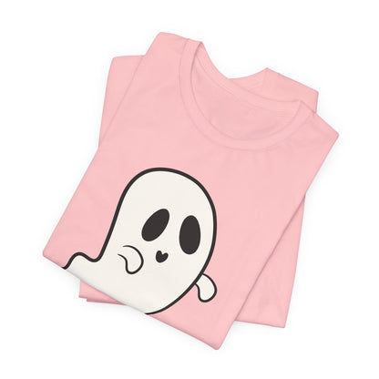 "Hey, Boo!" Ghost Tee | Cute Halloween Graphic T-Shirt