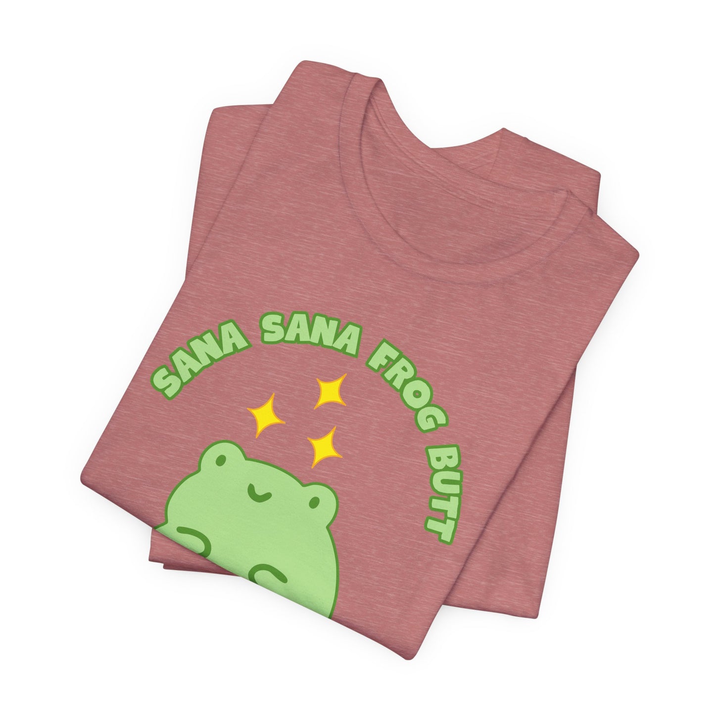 Sana Sana Frog Butt Tee | Silly Saying Graphic T-Shirt