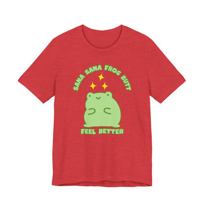 Sana Sana Frog Butt Tee | Silly Saying Graphic T-Shirt