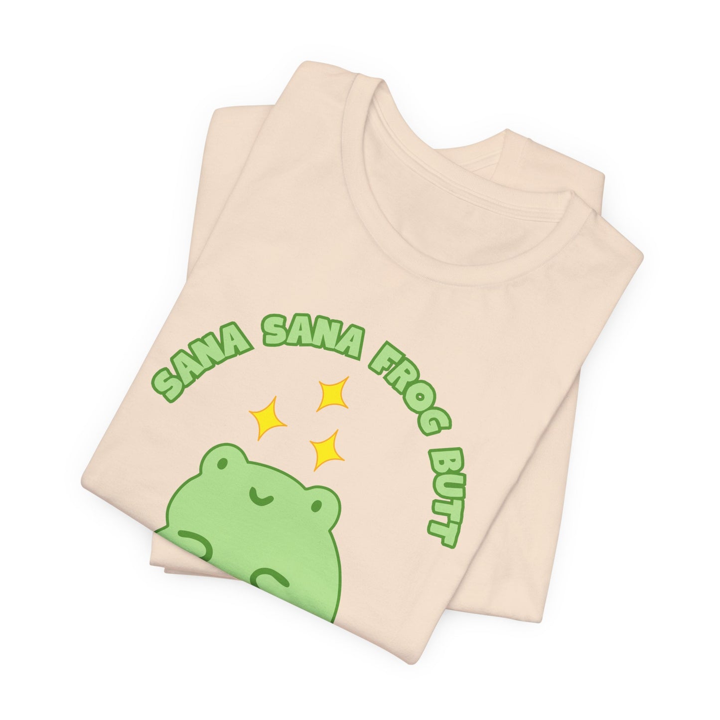 Sana Sana Frog Butt Tee | Silly Saying Graphic T-Shirt