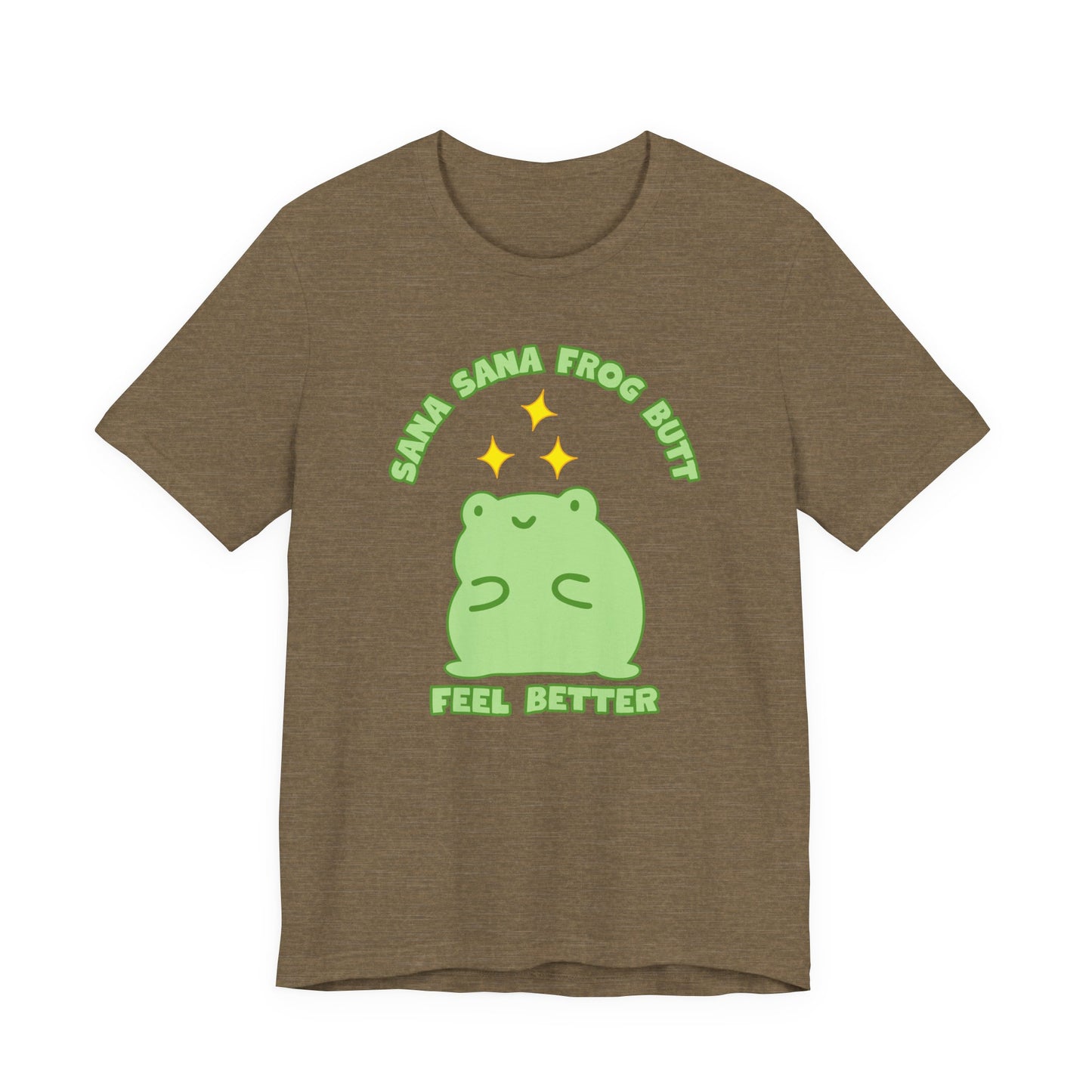 Sana Sana Frog Butt Tee | Silly Saying Graphic T-Shirt