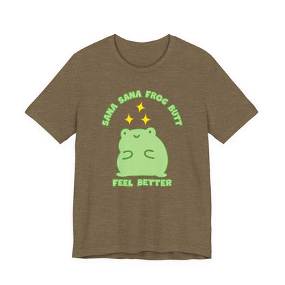 Sana Sana Frog Butt Tee | Silly Saying Graphic T-Shirt