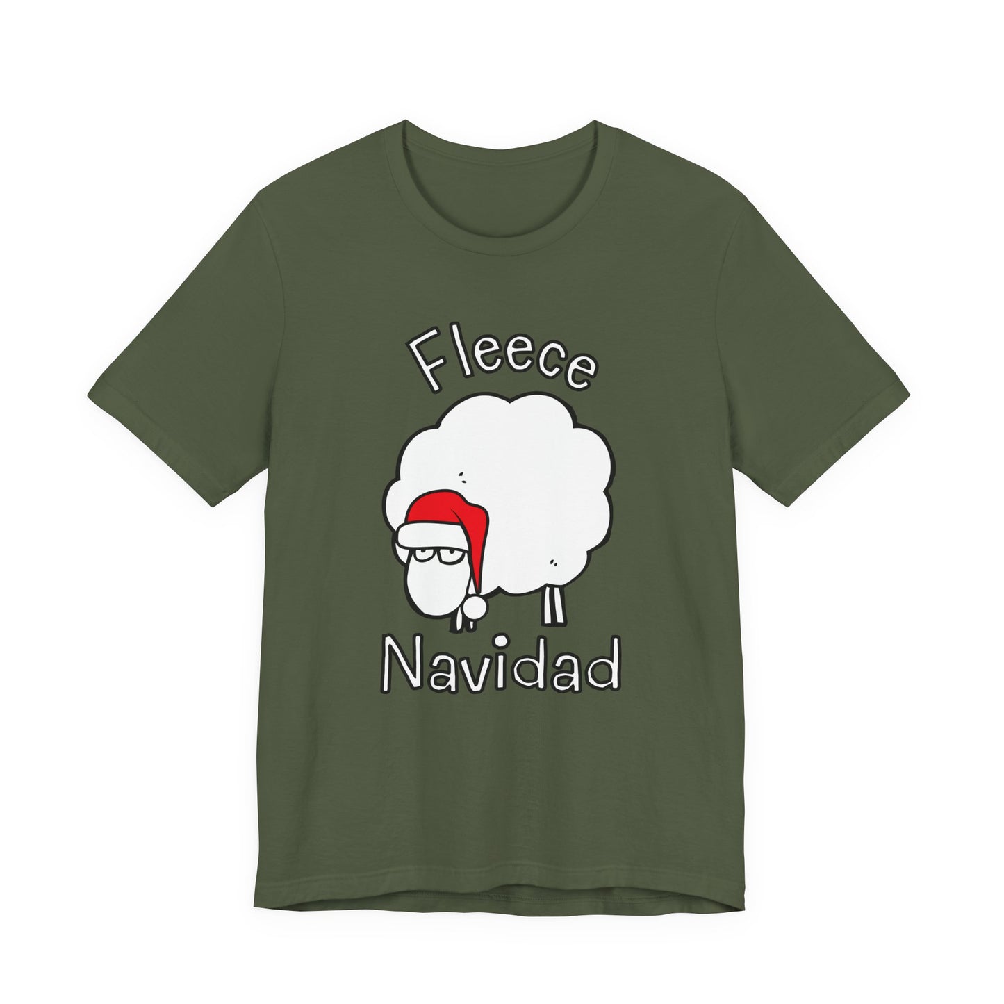 Fleece Navidad Tee | Christmas Sheep Graphic T-Shirt