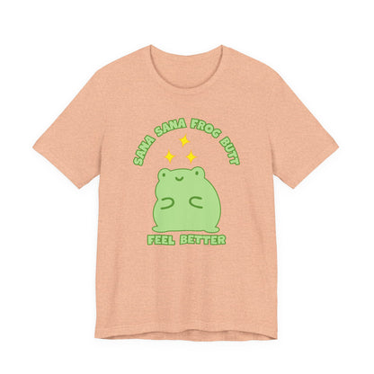 Sana Sana Frog Butt Tee | Silly Saying Graphic T-Shirt