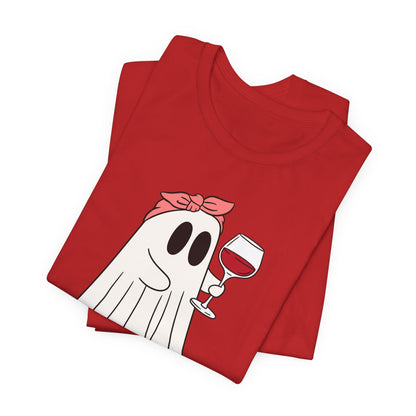 "I'm Just Here for the Boos" Tee | Women's Funny Halloween Graphic T-Shirt