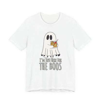 "I'm Just Here for the Boos" Tee | Men's Funny Halloween Graphic T-Shirt
