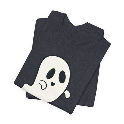 "Hey, Boo!" Ghost Tee | Cute Halloween Graphic T-Shirt