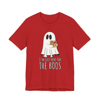 "I'm Just Here for the Boos" Tee | Men's Funny Halloween Graphic T-Shirt