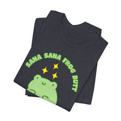 Sana Sana Frog Butt Tee | Silly Saying Graphic T-Shirt