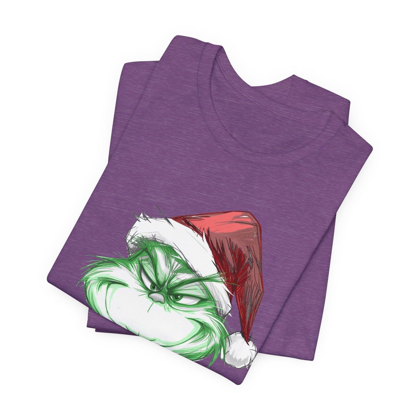 Resting Grinch Face Tee | Witty Christmas Graphic T-Shirt