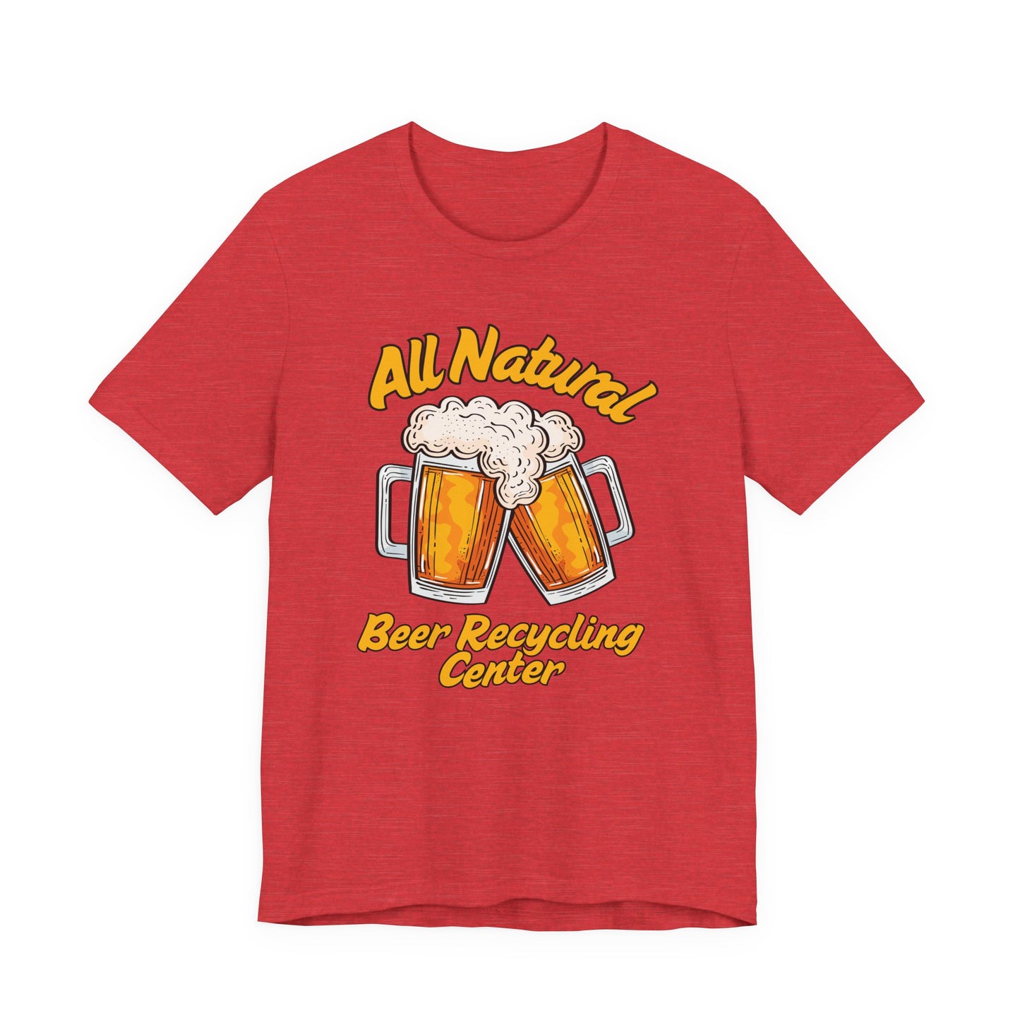 All Natural Beer Recycling Center Tee | Funny Beer Graphic T-Shirt
