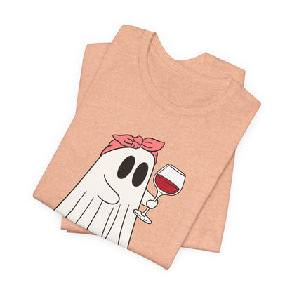 "I'm Just Here for the Boos" Tee | Women's Funny Halloween Graphic T-Shirt