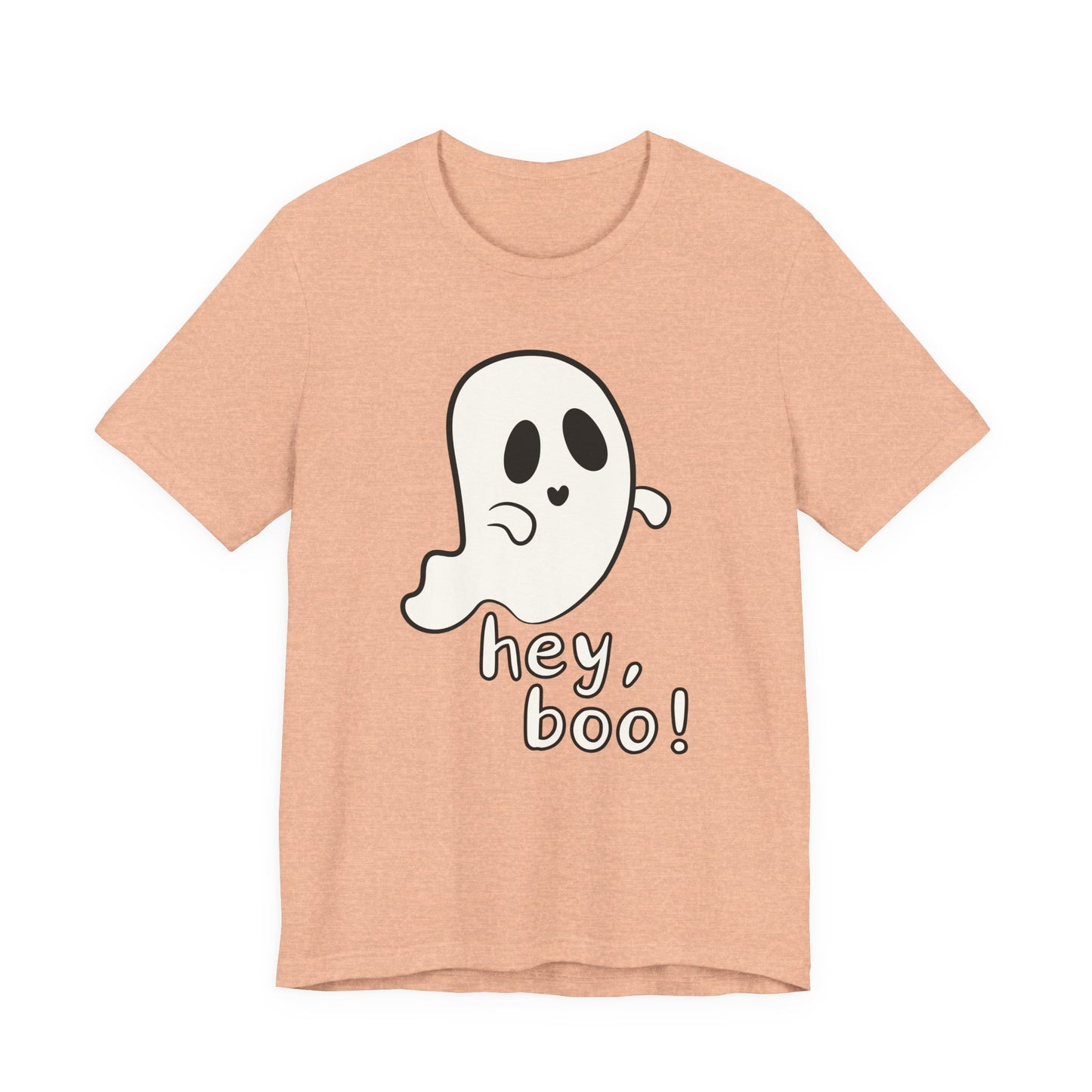 "Hey, Boo!" Ghost Tee | Cute Halloween Graphic T-Shirt
