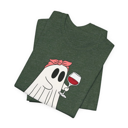 "I'm Just Here for the Boos" Tee | Women's Funny Halloween Graphic T-Shirt