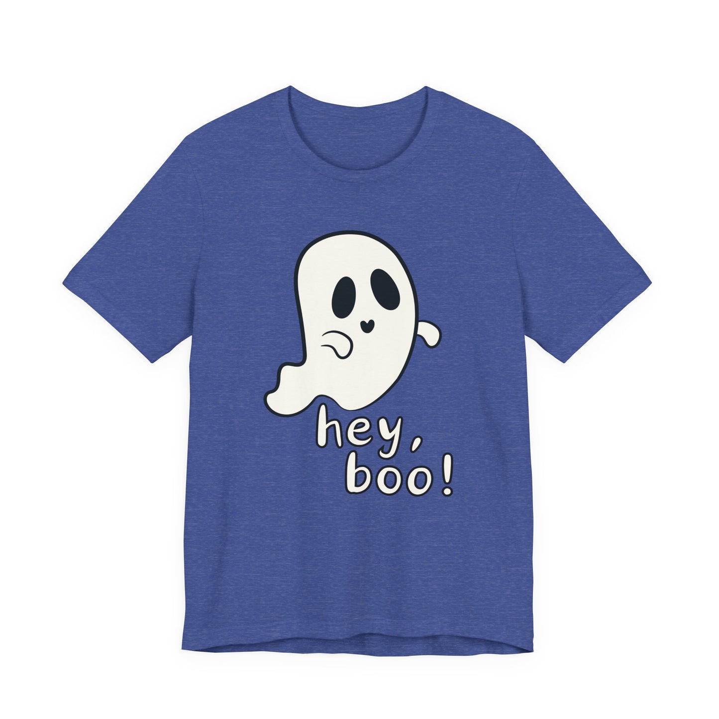 "Hey, Boo!" Ghost Tee | Cute Halloween Graphic T-Shirt