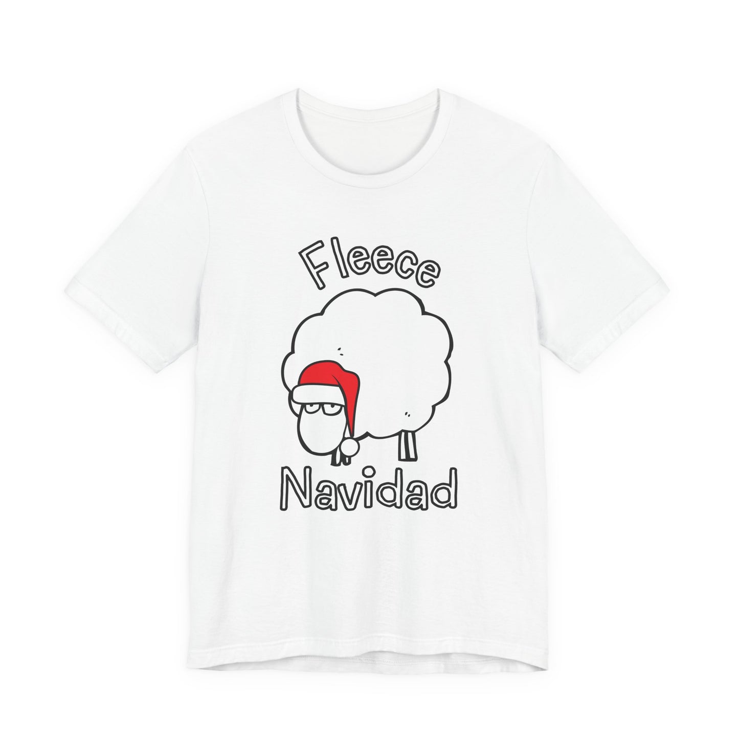 Fleece Navidad Tee | Christmas Sheep Graphic T-Shirt